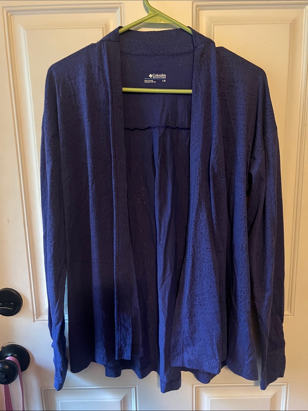 Columbia Women's Sportswear Open-Front Lightweight Cardigan - Navy/purplish